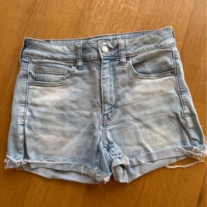 American Eagle Outfitters Light Blue High Waist Shorts